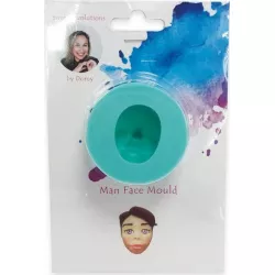 Silikonform für einen Mannskopf