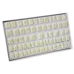 Satz Ausstechformen Alphabet 64 Stück