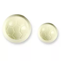 Plastikform, 2 Stk., Fußball, 4,5 × 4,5 cm