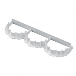 Ausstechform für Rüschen an Tortenkanten