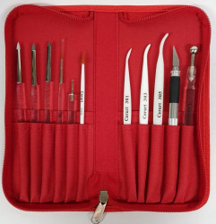 Komplet-Set für Modellierung Silvia Mancini rote Hülle