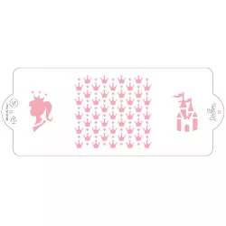 Stencils Vorlage für Kuchen 10x25 cm Prinzessin