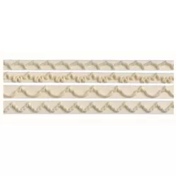 Satz Ausstechformen für Randverzierungen von Kuchen