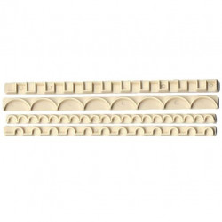 Satz Ausstechformen für Randkanten von Kuchen