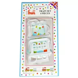 Satz Ausstechformen für einen Eisenbahnzug