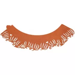 Lätzchenhalter für Cupcakes 12 Stück Kürbisdekorationen