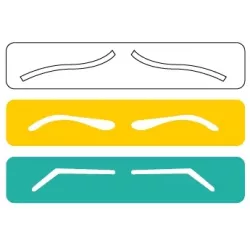 Augenbrauenrost 3 St. 3×1,5 cm