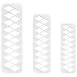 Set Ausstechformen 3 Stück Geometric - Diamant