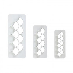 Backform-Ausstecher 3 Stück für Fischschuppen