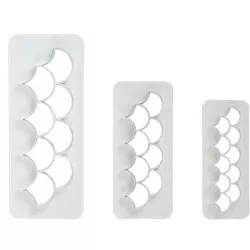 Backform-Ausstecher 3 Stück für Fischschuppen