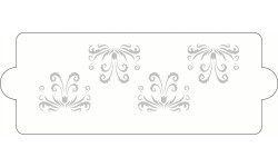 Tortenschablone 34x12 cm Barocco