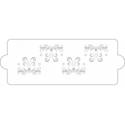 Tortenschablone 34x12 cm Barocco