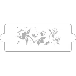 Tortenschnitt 34x12 cm Blüten