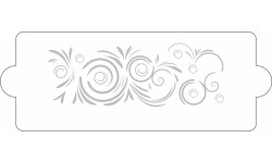 Backform-Tortenform 34x12cm Wirbel