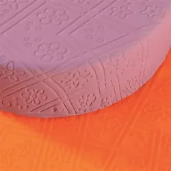 Silikonische Strukturunterlage 40x20 cm Blumen