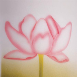 Schablone für Airbrush-Lotus
