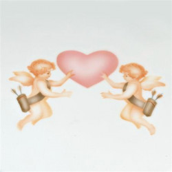 Schablone für Airbrush-Engelchen und Herz