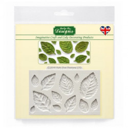 Silikonform Blätter Rosen