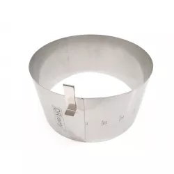 Verstellbare runde Form 20-28 cm (Höhe 12 cm)