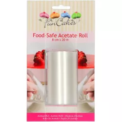 Acetátfolie für Kuchendeckchen 8 cm x 20 m