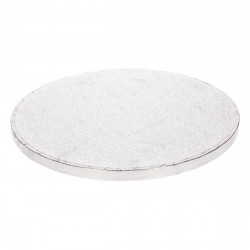 Silberne Kuchenboden-Unterlage 25 cm × 1,2 cm