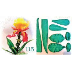 Silikonform Adermuster 5 × 19 cm