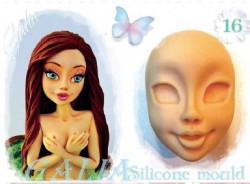 Gesicht aus Silikonform