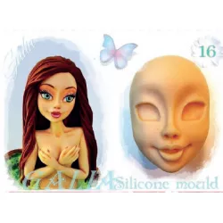 Gesicht aus Silikonform