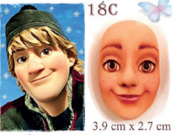 Silikonform für das Gesicht von Die Eiskönigin Kristoff
