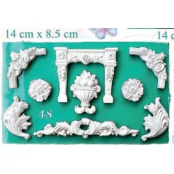 Silikonform Ornamenten