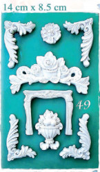 Silikonform Ornamenten