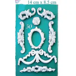 Silikonform Ornamenten