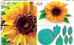 Silikonform zur Faserung von Sonnenblumen