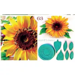 Silikonform zur Faserung von Sonnenblumen