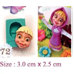Silikonform Gesichtsmaske Masha