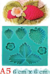 Silikonform für Erdbeeren