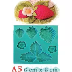 Silikonform für Erdbeeren