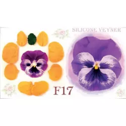 Silikonform mit Venenprägung