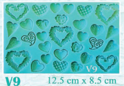 Silikonform Herzchen