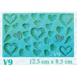 Silikonform Herzchen