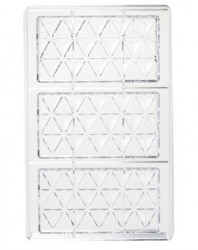 Polycarbonat-Form für Schokolade 13×7 cm Pyramide