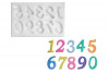 Silikon-Formteil Zahl 27x17 mm