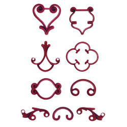 Hinweishersteller 9 Stück Ornamente