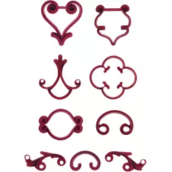 Hinweishersteller 9 Stück Ornamente