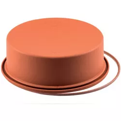 Silikonform für Kuchen rund 18 x 6,5 cm 1500 ml Genoise