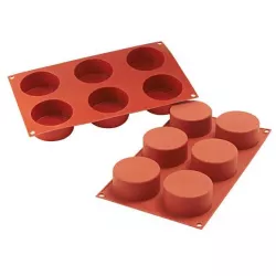 Silikonform Cylinders 798 ml für 6 Stück