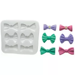 Silikonform „Schleifen“ 40 × 27 mm