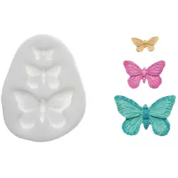 Silikonförmchen Schmetterlinge 44x28mm