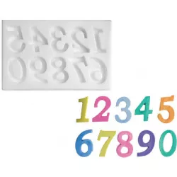Silikon-Formteil Zahl 27x17 mm