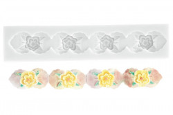 Silikon-Backform Blumenrand 165x25 mm